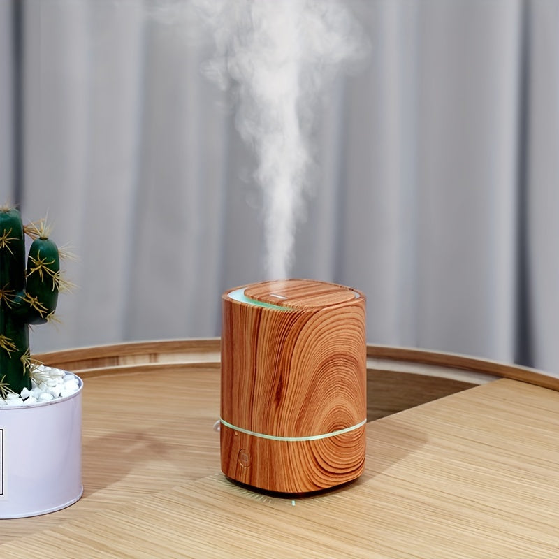 MEELANO Luksus Aromaterapi-Diffuser & Luftfugter – Aroma Diffuser med Trælook, Duftspreder til Æteriske Olier – ZenAir