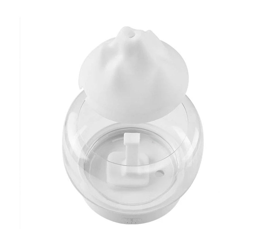 MEELANO Luksus Aroma-Diffuser med LED-Belysning – Duftdiffuser med Stemningslys, Isbjerg eller Rose Design – AromaGlow Isbjerg
