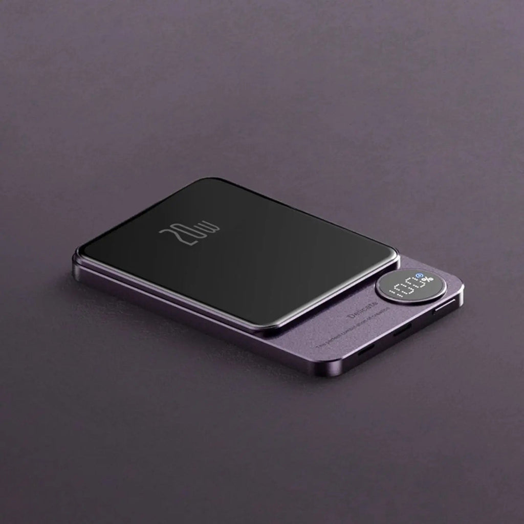 MEELANO Slank Powerbank Trådløs Magnetisk Oplader Hurtig Opladning