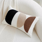 MEELANO Patchwork Pudecover Brun Creme Vintage Stil Kollektion I 30x50cm