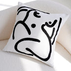 MEELANO Patchwork Pudecover Brun Creme Vintage Stil Kollektion H 45x45cm