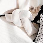 MEELANO Patchwork Pudecover Brun Creme Vintage Stil Kollektion J 10x160cm med kerne