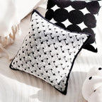 MEELANO Patchwork Pudecover Brun Creme Vintage Stil Kollektion G 45x45cm