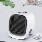 Kompakt Aircooler – 2-i-1 Luftkøler og Luftfugter til Hjem eller Kontor – Stille Mini Aircondition til Skrivebord & Natbord