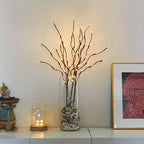 MEELANO Glitrende Grenlys Med Varmt Hvidt Lys Til Juledage Og Vinterhjem Dekoration