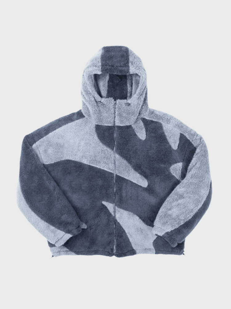 Noel | Herre Oversized Fuld Zip Jakke - Løs Sweatshirt Jakke & Streetwear Hættetrøje med Lynlås