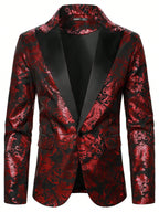 MEELANO Herre Festlig Paisley Blazer Til Festlige Begivenheder