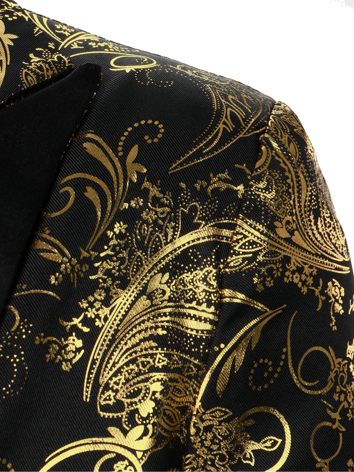 MEELANO Herre Festlig Paisley Blazer Til Festlige Begivenheder