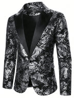 MEELANO Herre Festlig Paisley Blazer Til Festlige Begivenheder