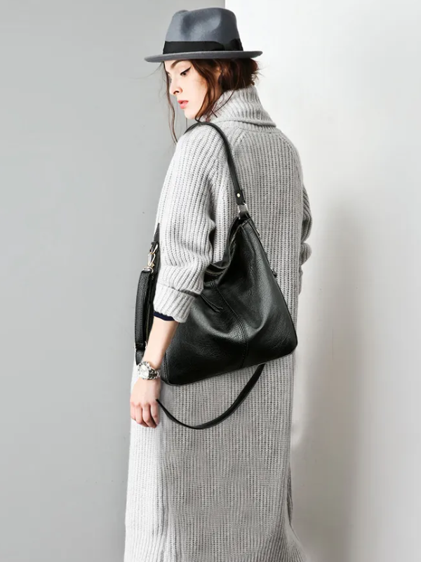 MEELANO Hobo Taske – Elegant Vintage Taske Stor og Rummelig til Daglig Brug