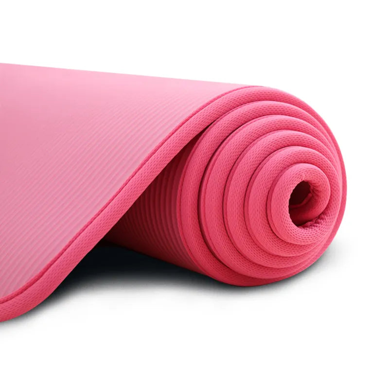 MEELANO Ekstra Tyk Skridsikker Yogamåtte Lyserød
