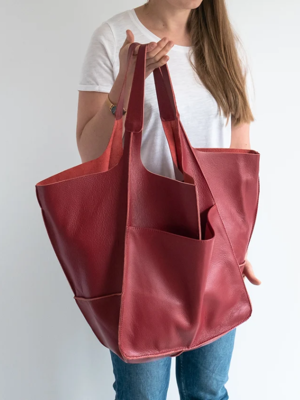 MEELANO Retro Strandtaske – Håndlavet Stor og Rummelig Taske i Klassisk Unikt Design