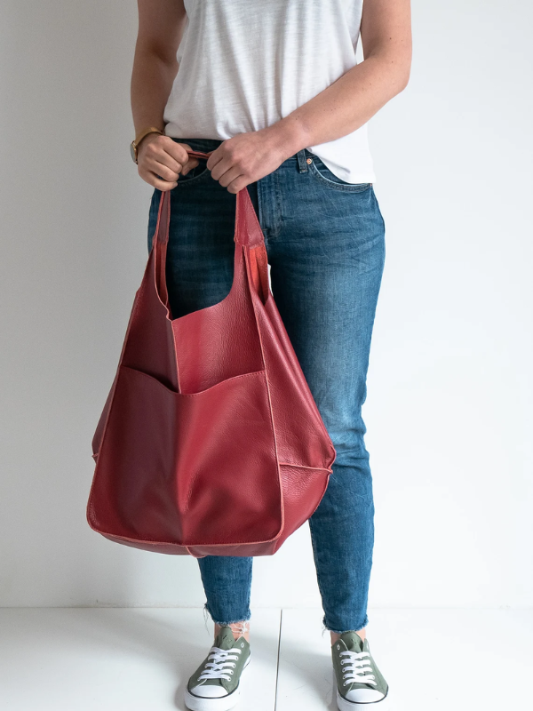 MEELANO Retro Strandtaske – Håndlavet Stor og Rummelig Taske i Klassisk Unikt Design