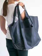 MEELANO Retro Strandtaske – Håndlavet Stor og Rummelig Taske i Klassisk Unikt Design