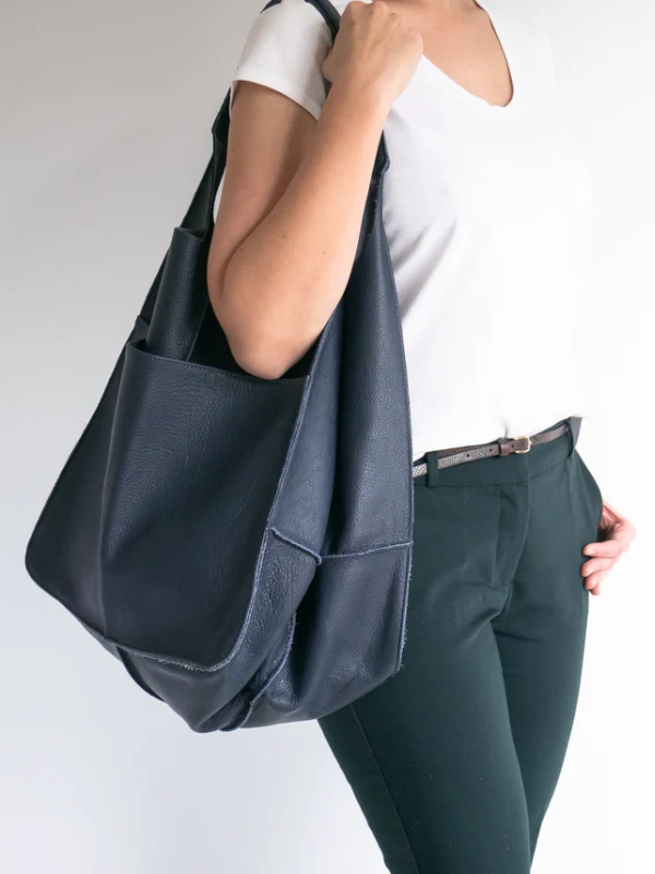 MEELANO Retro Strandtaske – Håndlavet Stor og Rummelig Taske i Klassisk Unikt Design