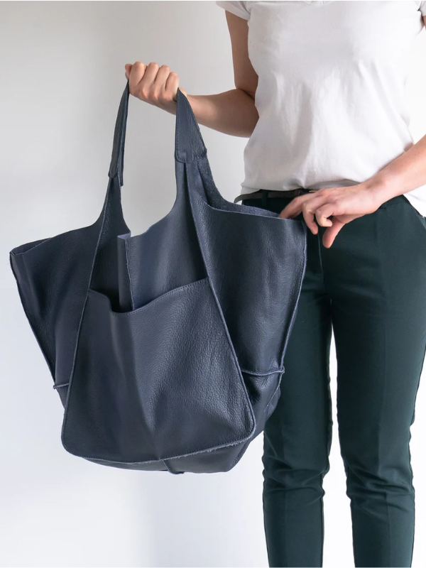 MEELANO Retro Strandtaske – Håndlavet Stor og Rummelig Taske i Klassisk Unikt Design
