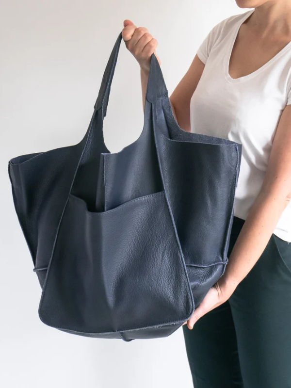 MEELANO Retro Strandtaske – Håndlavet Stor og Rummelig Taske i Klassisk Unikt Design