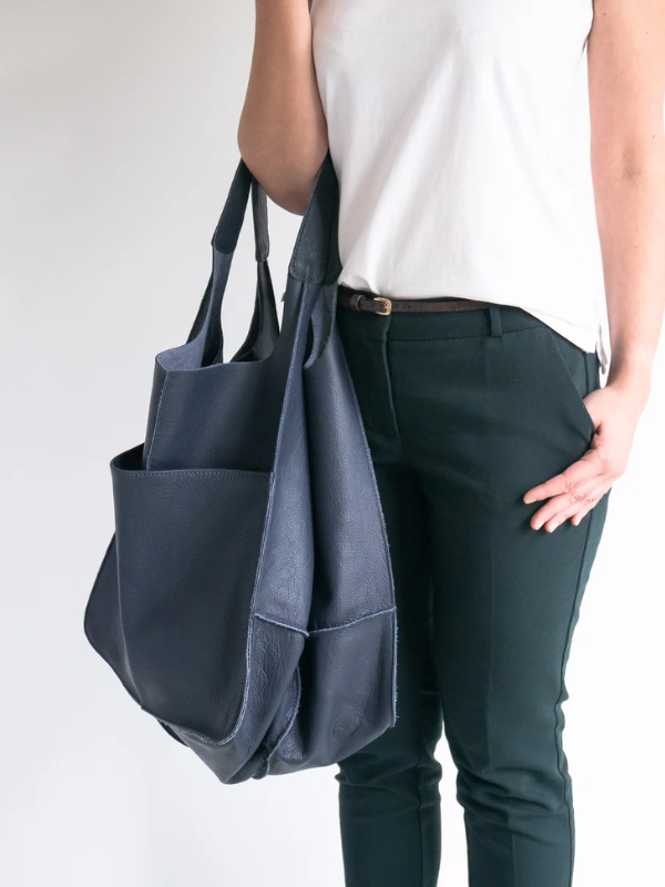 MEELANO Retro Strandtaske – Håndlavet Stor og Rummelig Taske i Klassisk Unikt Design