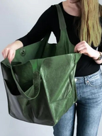 MEELANO Retro Strandtaske – Håndlavet Stor og Rummelig Taske i Klassisk Unikt Design