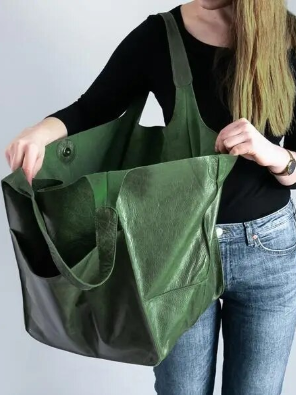 MEELANO Retro Strandtaske – Håndlavet Stor og Rummelig Taske i Klassisk Unikt Design