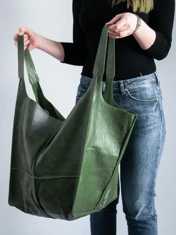 MEELANO Retro Strandtaske – Håndlavet Stor og Rummelig Taske i Klassisk Unikt Design