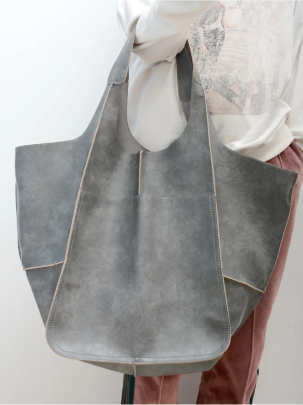 MEELANO Retro Strandtaske – Håndlavet Stor og Rummelig Taske i Klassisk Unikt Design