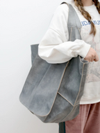 MEELANO Retro Strandtaske – Håndlavet Stor og Rummelig Taske i Klassisk Unikt Design