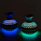 MEELANO Moderne og Stilfuld Aroma-Diffuser – Blomster Diffuser med 300 ml Vandtank, Duftspreder & Luftfugter – AromaBloom