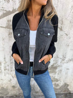 MEELANO Isana | Denimjakke til damer – Moderne Design, Skulpturel Silhuet & Urban Elegance