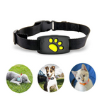 MEELANO GPS Tracker Halsbånd Til Hunde Og Katte Real Time Tracking Sort