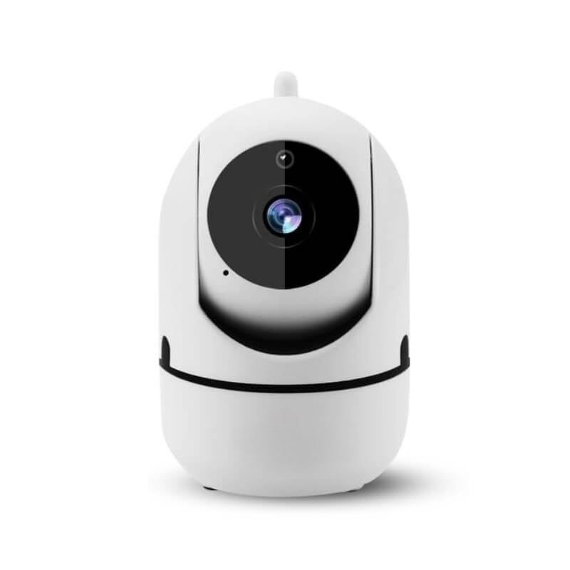 Roterende WiFi-indekamera – Babykamera & Hundekamera med 355° Rotation, Automatisk Tracking, 1080p, Uden Abonnement – HomeView Mini