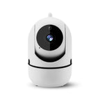 Roterende WiFi-indekamera – Babykamera & Hundekamera med 355° Rotation, Automatisk Tracking, 1080p, Uden Abonnement – HomeView Mini