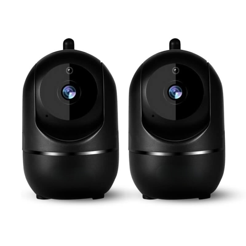 Roterende WiFi-indekamera – Babykamera & Hundekamera med 355° Rotation, Automatisk Tracking, 1080p, Uden Abonnement – HomeView Mini