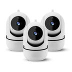 Roterende WiFi-indekamera – Babykamera & Hundekamera med 355° Rotation, Automatisk Tracking, 1080p, Uden Abonnement – HomeView Mini