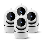 Roterende WiFi-indekamera – Babykamera & Hundekamera med 355° Rotation, Automatisk Tracking, 1080p, Uden Abonnement – HomeView Mini