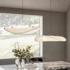 Pendel i syntetisk silke | Organisk bladform | Japandi-design