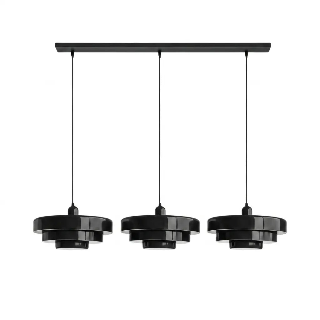 Pendel i skivedesign af metal | Dekorativ skærm i macaron-farver | E27 3000K varmt lys | Stue