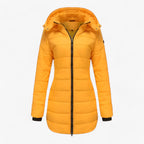 Elena | Lang Parka med Hætte - Ekstremt Varm Vinterjakke - Grå - winter