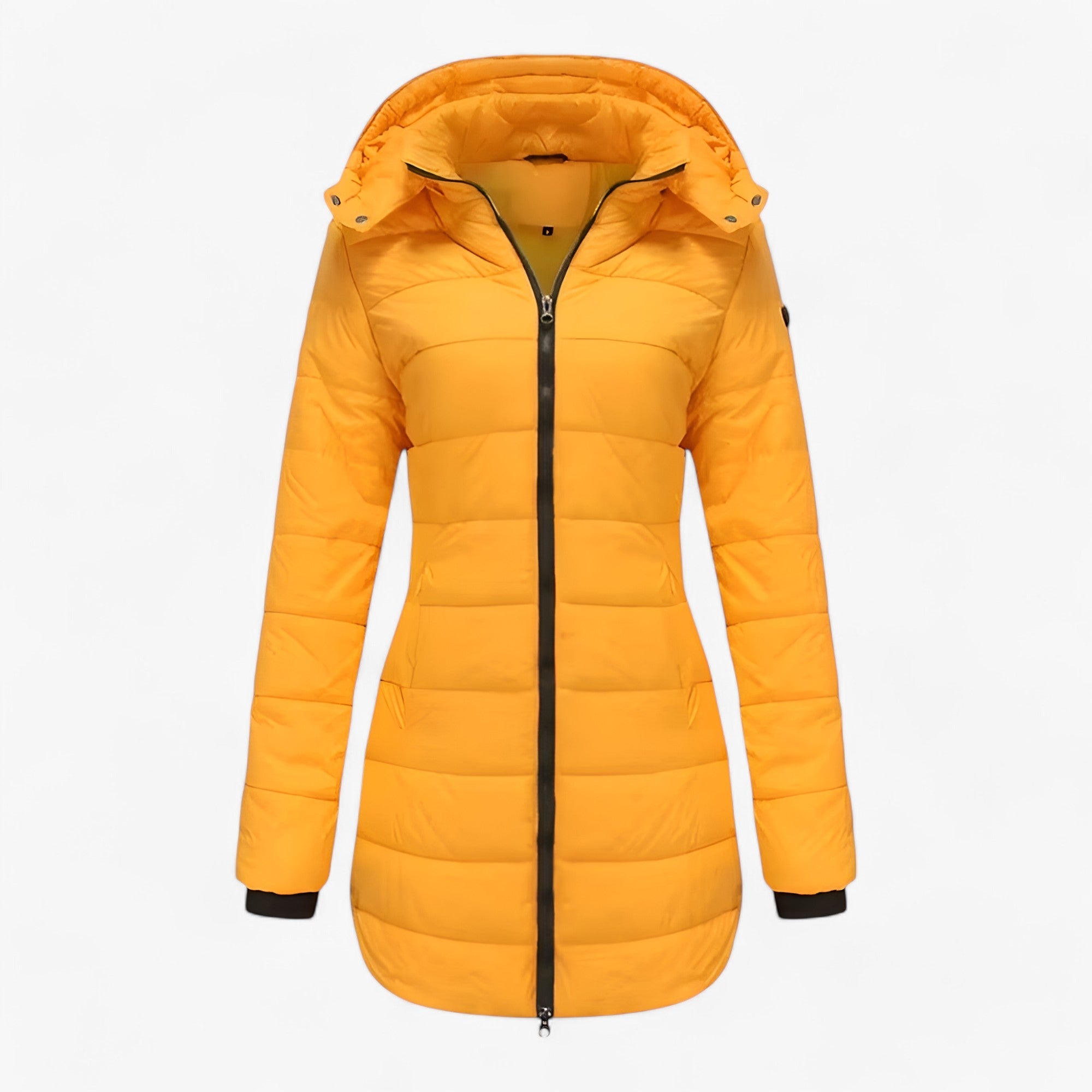 Elena | Lang Parka med Hætte - Ekstremt Varm Vinterjakke - Grå - winter