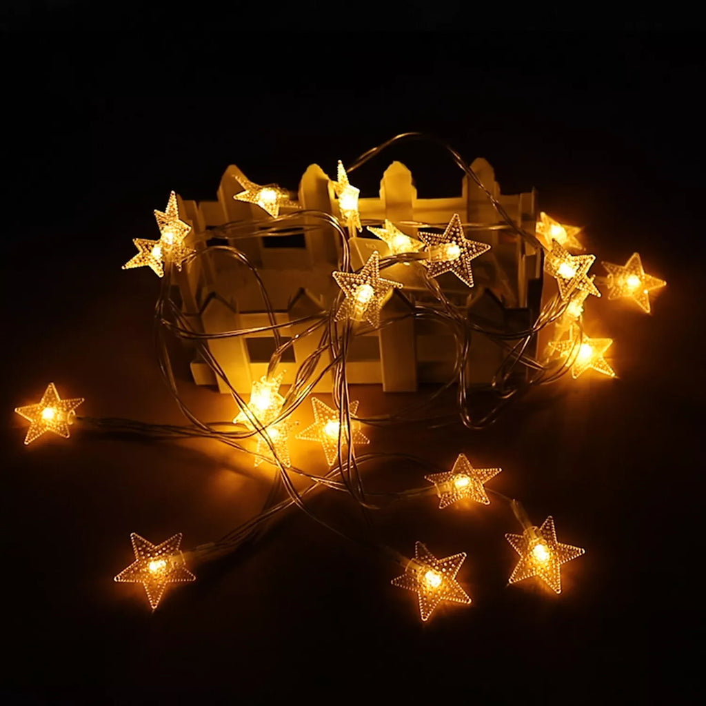 MEELANO Vandtætte Julelys – Batteridrevne LED Julelys til Inde & Ude, Juletræ, Terrasse & Have – AquaGlow