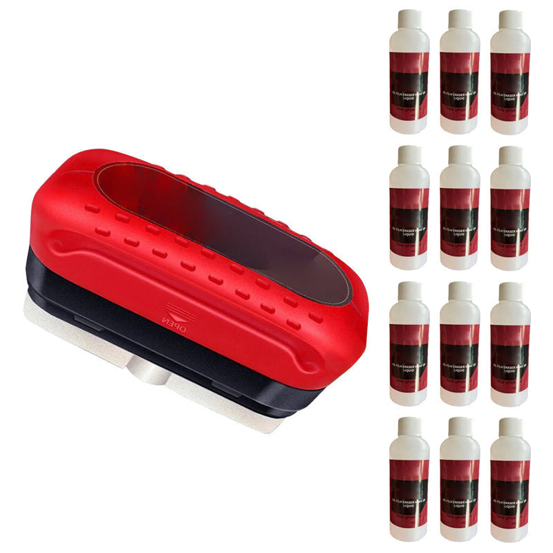 MEELANO Vandafvisende Glasrensebræt Forruden Hydrofobisk Belægning 1*rengøringsbørste + 12*100ml genopfyldningsvæske