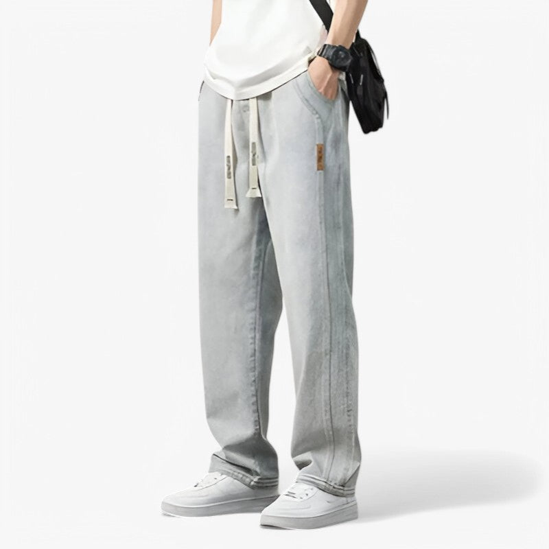 MEELANO Roque | Herre Wide Leg Jeans med Brede Ben - Løse Cowboybukser & Wide Fit Denim