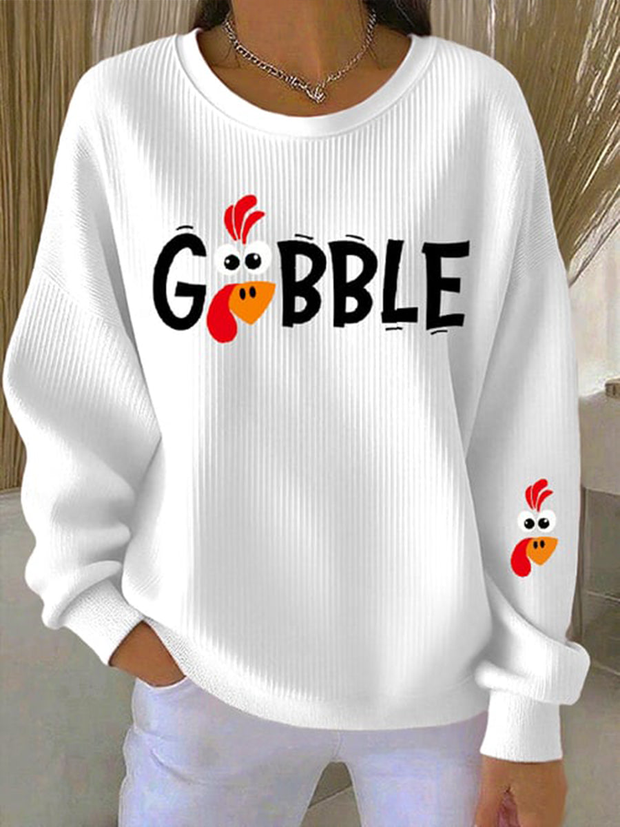 Dôre - Dame Sweatshirt med Ærmegrafik - Casual Trøje Eksempel