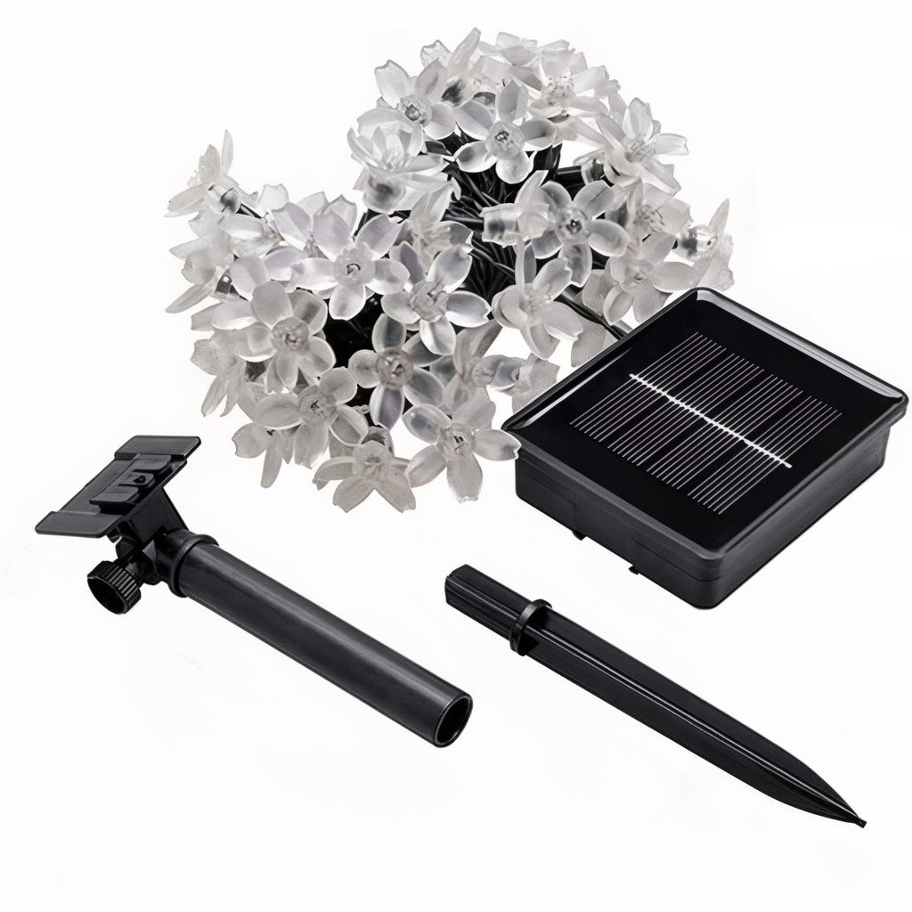 MEELANO Haveblomst Belyst Af Solenergi Solcelle Havebelysning Til Haven Kirsebær Flerfarvet