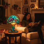 MEELANO AuraGlass – Magisk Farvet Glaslampe til Afslappende Atmosfære