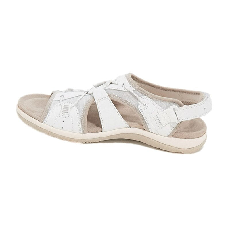 MEELANO Justerbare Sandaler – Komfort og Stil i Ét Hvid