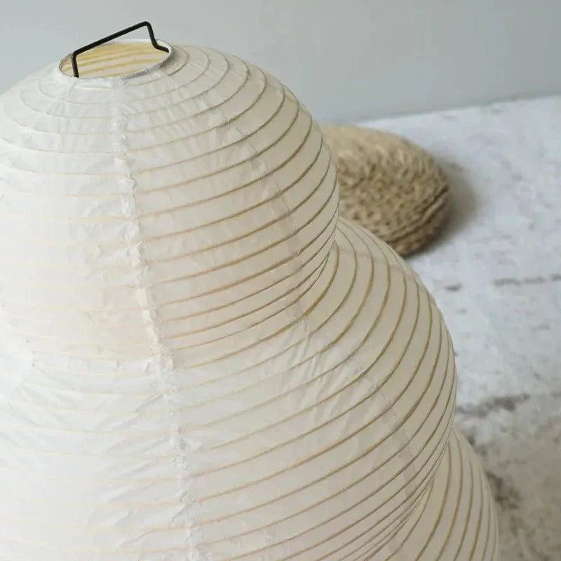 MEELANO SabiGlow – Kunstnerisk Wabi Sabi Rispapir Gulvlampe med Justerbart Stativ